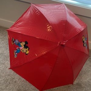 Vintage Retro Walt Disney Company Mickey Minnie Mouse Kids Umbrella
